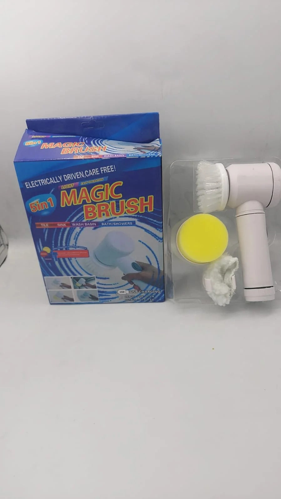 Cleaning Magic Electric Brush (5-in-1) | فرشاة كهربائية سحرية 5 في 1