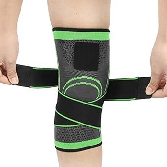 Black Knee Support Brace – Adjustable Compression Sleeve for Pain Relief & Stability