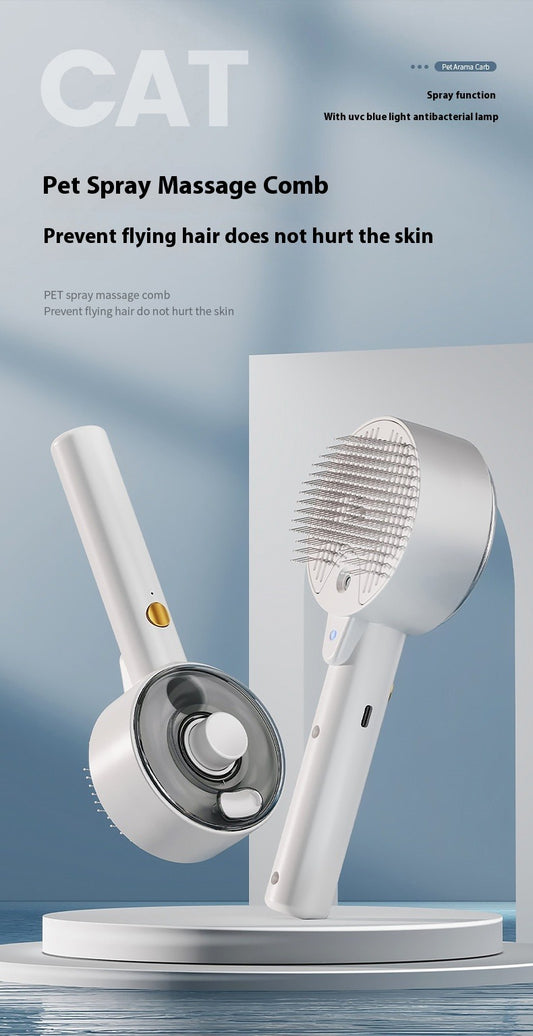 Pet UV Sterilization Spray Grooming Comb