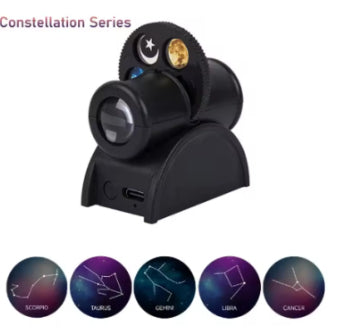 Galaxy Star Projector Night Light - USB Rechargeable LED Room Decor