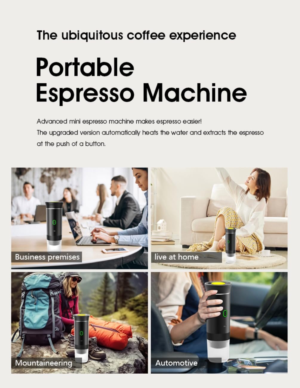 Portable Espresso Machine – Handheld Coffee Maker for Travel