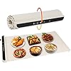 Flexible Heated Board – Foldable Nano-Silicone Warming Tray with food plates on display.