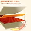 Illustration of Flexible Heated Board demonstrating rapid heating technology, heating food in seconds.