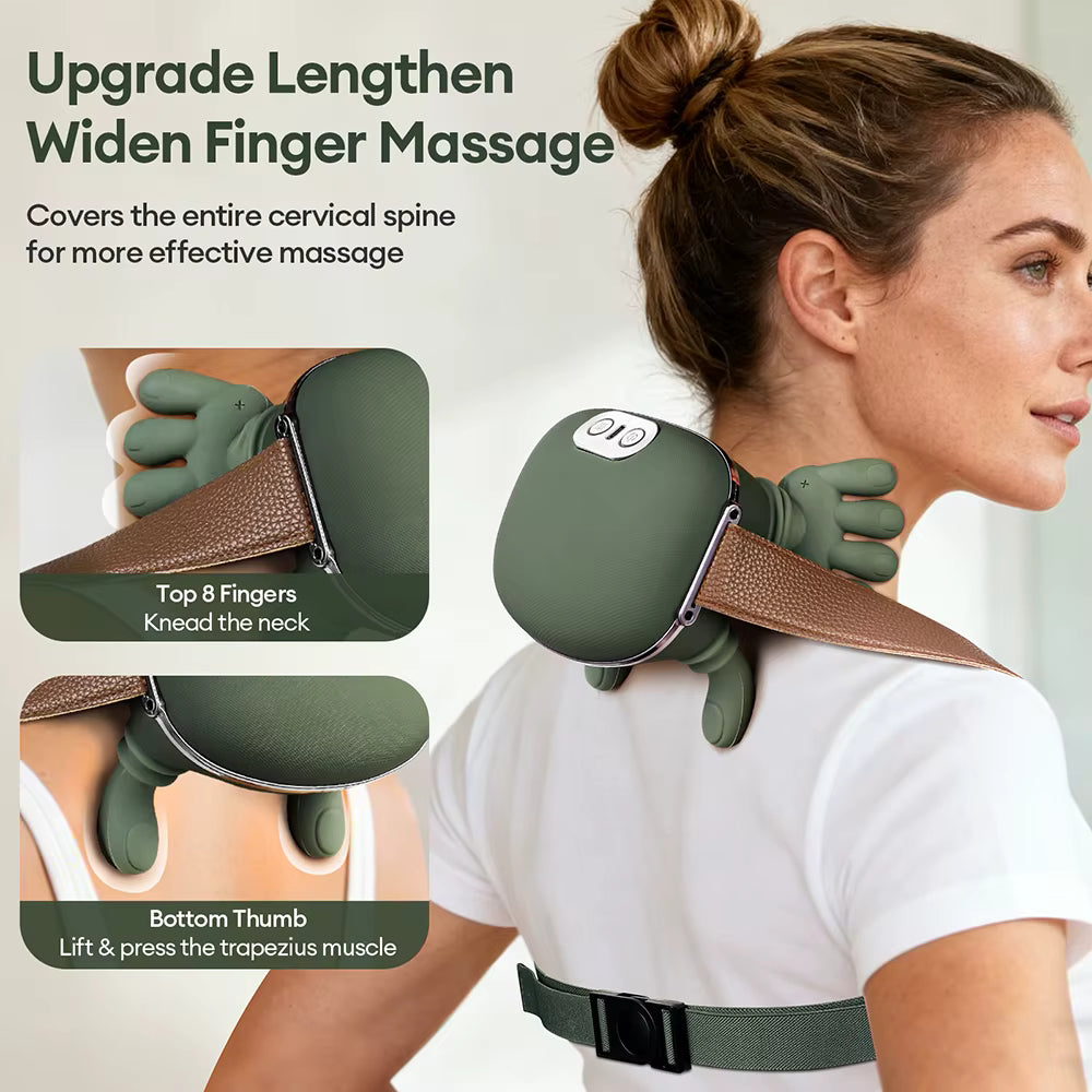4D Bionic Finger Neck & Shoulder Massager - Wireless Cervical Massage Shawl