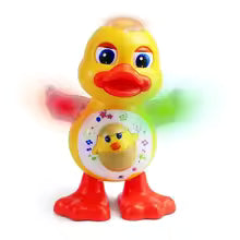 Electric Dancing Duck Toy - Interactive Musical Animal with Flashing Lights for Kids