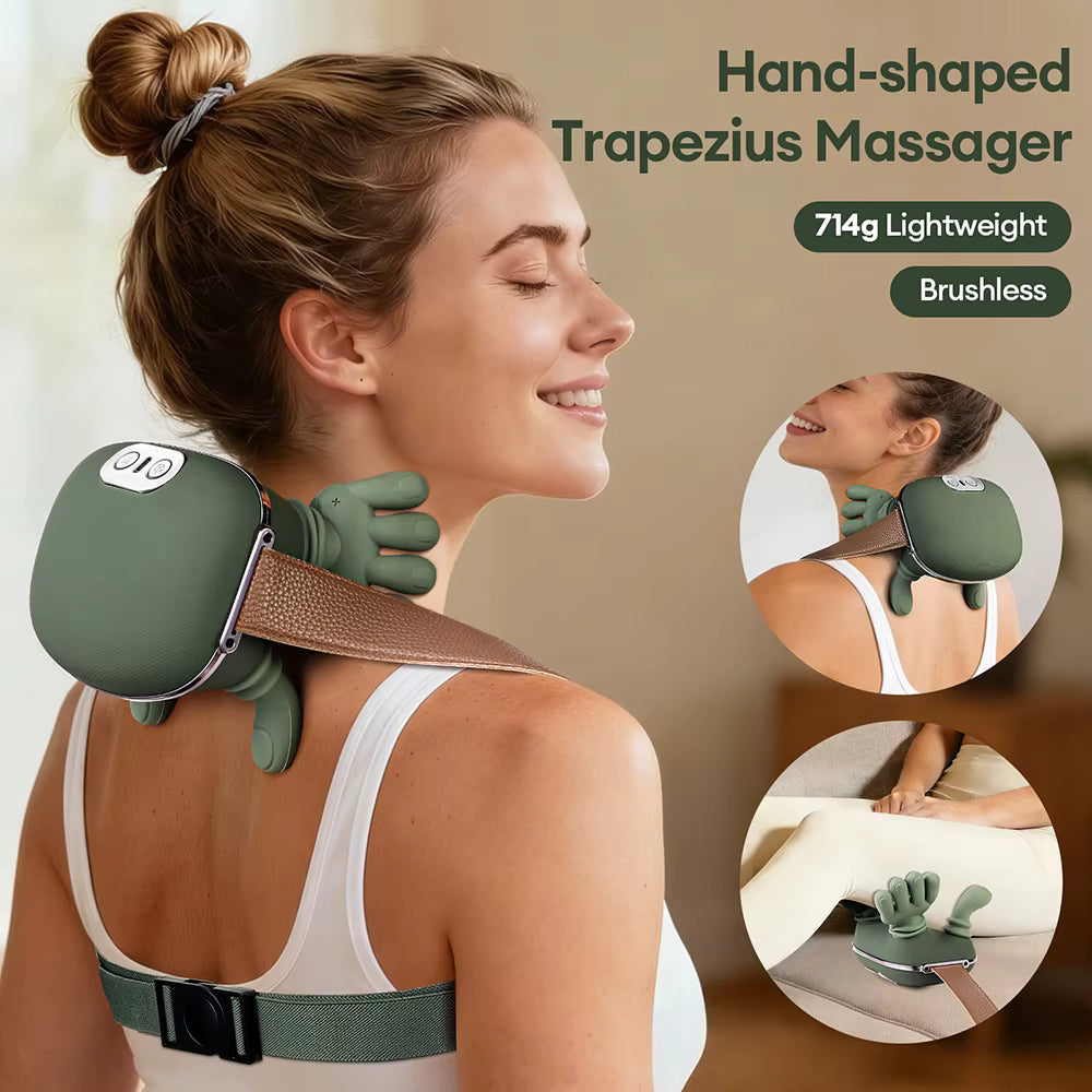4D Bionic Finger Neck & Shoulder Massager - Wireless Cervical Massage Shawl