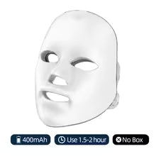 Rechargeable 7-Color LED Photon Face Mask - Skin Rejuvenation & Anti-Aging Light Therapy
