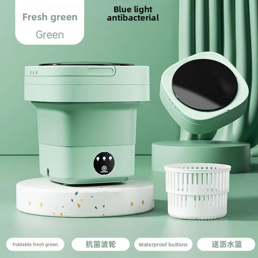 Portable Mini Washing Machine 8L Foldable Travel Washer Spin Dryer