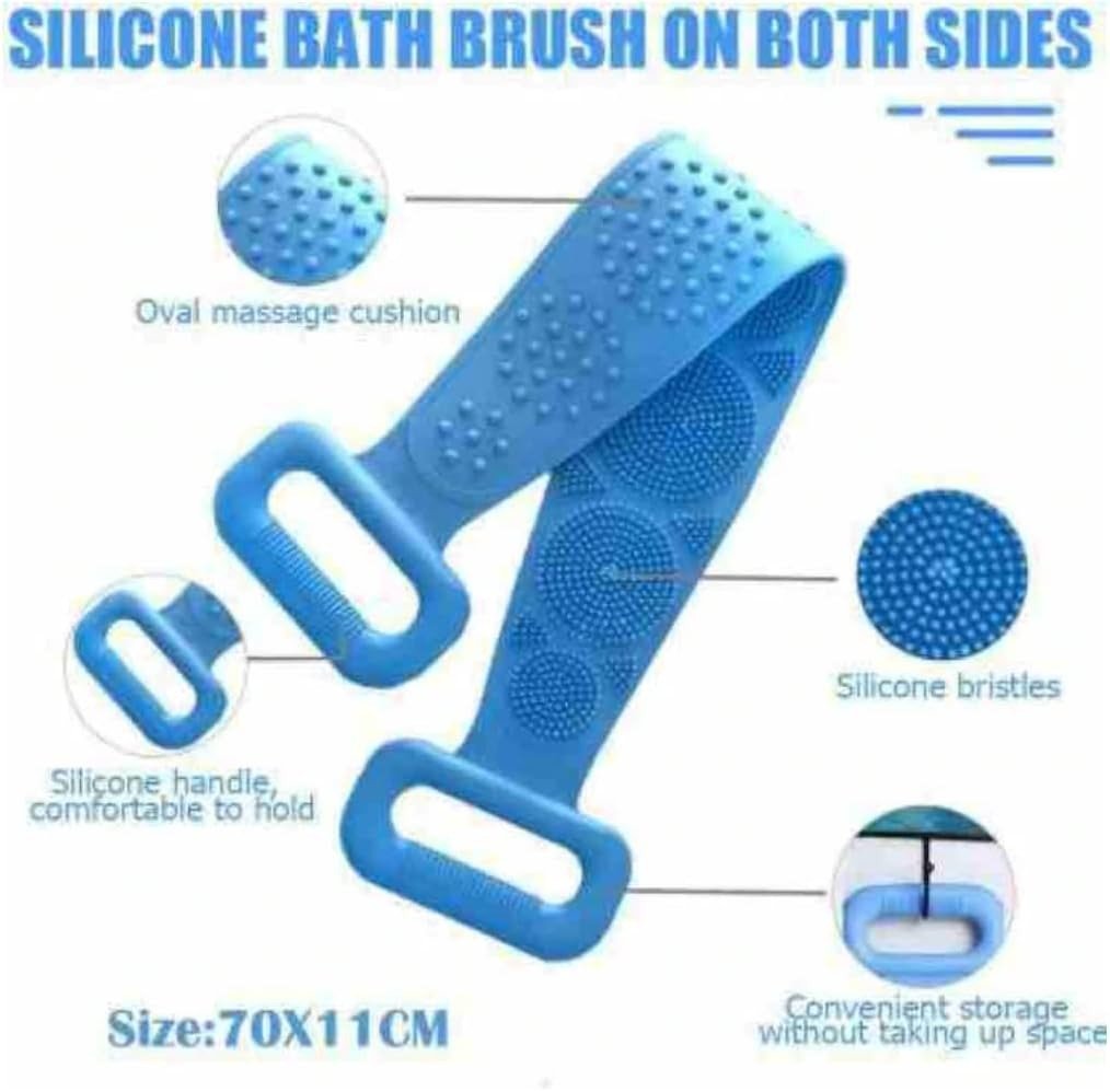 Body Back Scrubber – Deep Cleansing Exfoliating Scrubber with Long Handle - Nexora storePersonalize your own text here