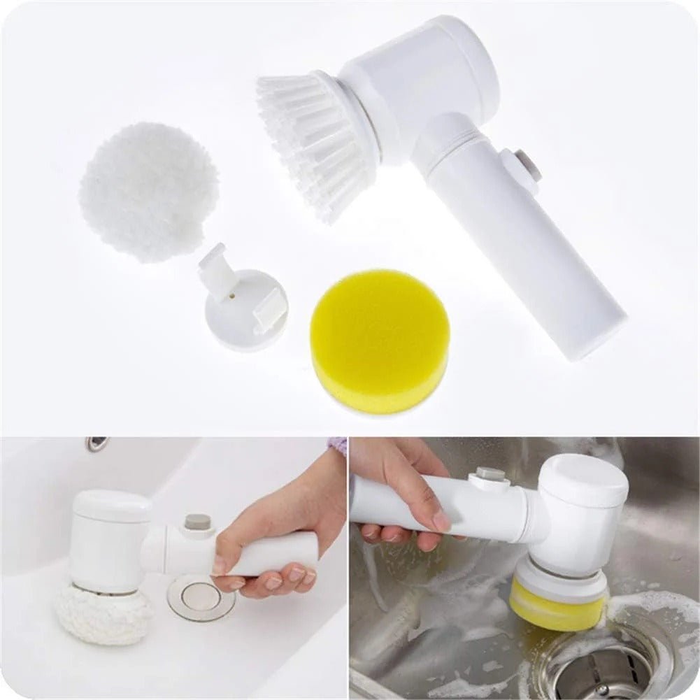 Cleaning Magic Electric Brush (5-in-1) | فرشاة كهربائية سحرية 5 في 1 - Nexora storePersonalize your own text here