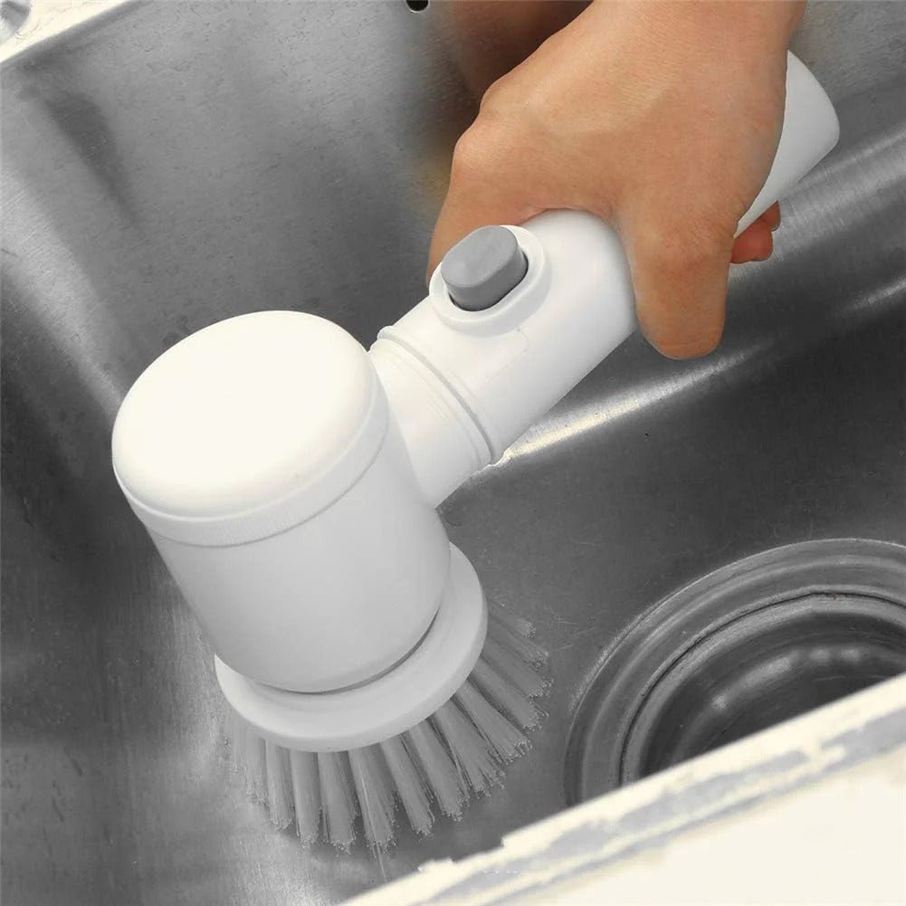 Cleaning Magic Electric Brush (5-in-1) | فرشاة كهربائية سحرية 5 في 1 - Nexora storePersonalize your own text here