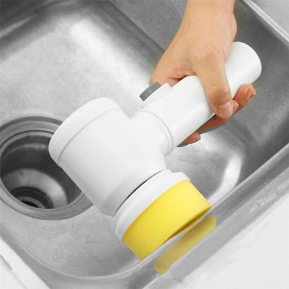 Cleaning Magic Electric Brush (5-in-1) | فرشاة كهربائية سحرية 5 في 1 - Nexora storePersonalize your own text here