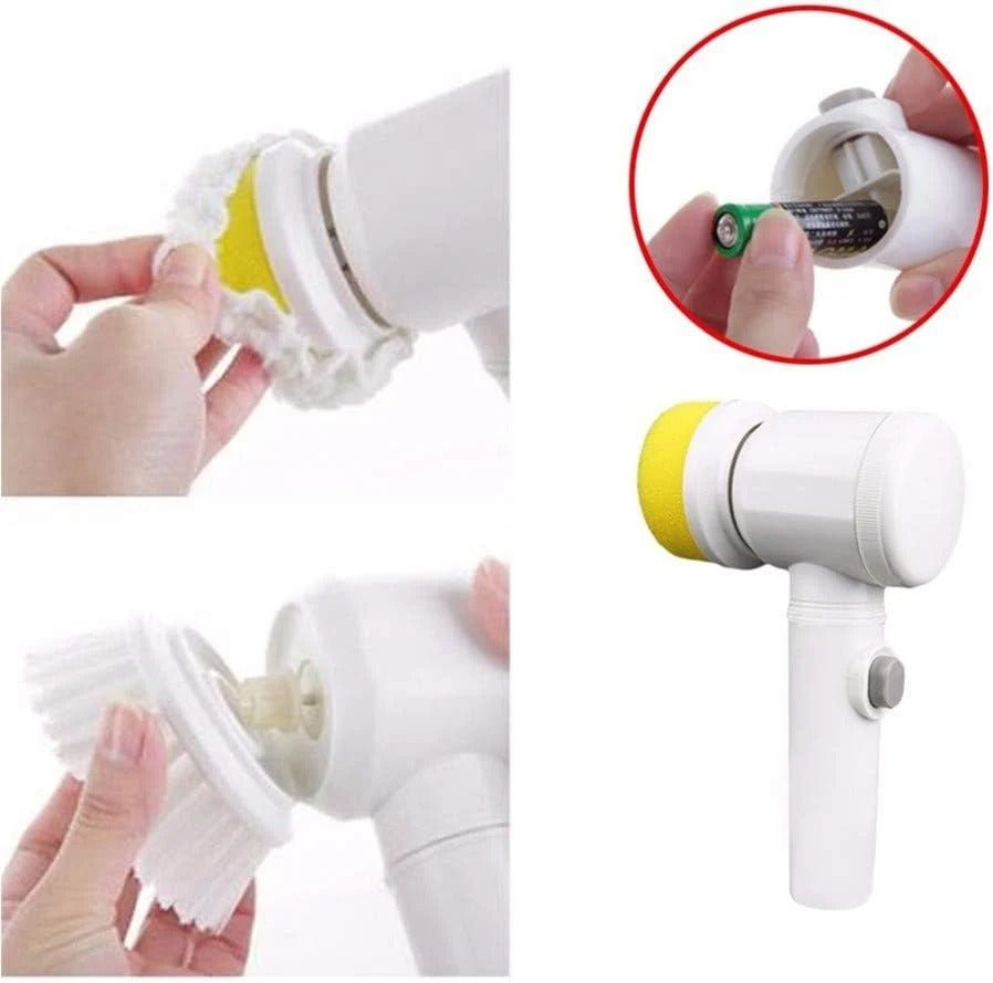 Cleaning Magic Electric Brush (5-in-1) | فرشاة كهربائية سحرية 5 في 1 - Nexora storePersonalize your own text here