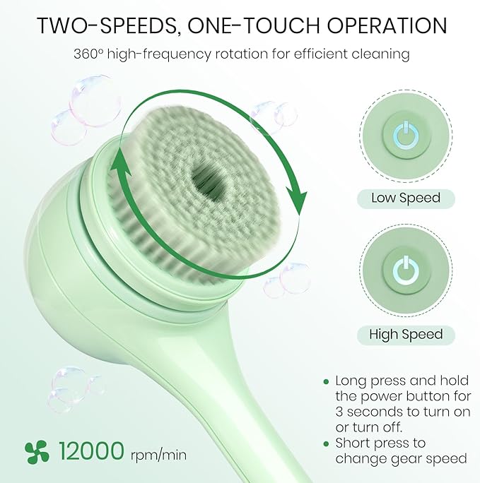 Electric Body Brush – 3-in-1 Spa Exfoliator & Deep Cleanser