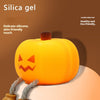 Cute Pumpkin Silicone Night Light – Dimmable USB Rechargeable Lamp