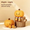 Cute Pumpkin Silicone Night Light – Dimmable USB Rechargeable Lamp