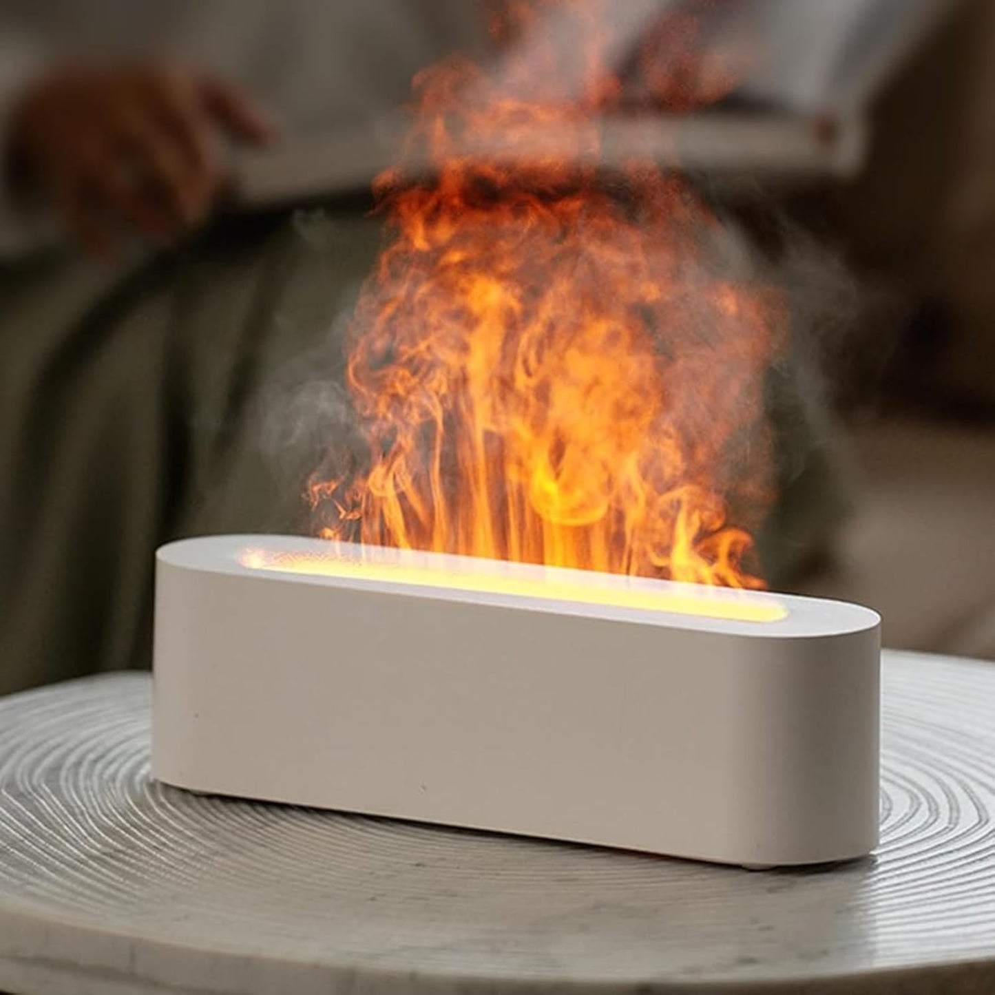 Home Flame Aroma Diffuser – Ultrasonic Humidifier & Essential Oil Diffuser