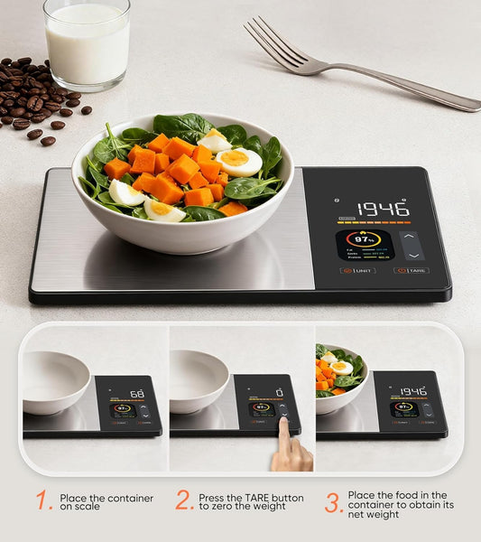 Smart Kitchen Scale – Bluetooth App, Calorie & Nutrition Tracker
