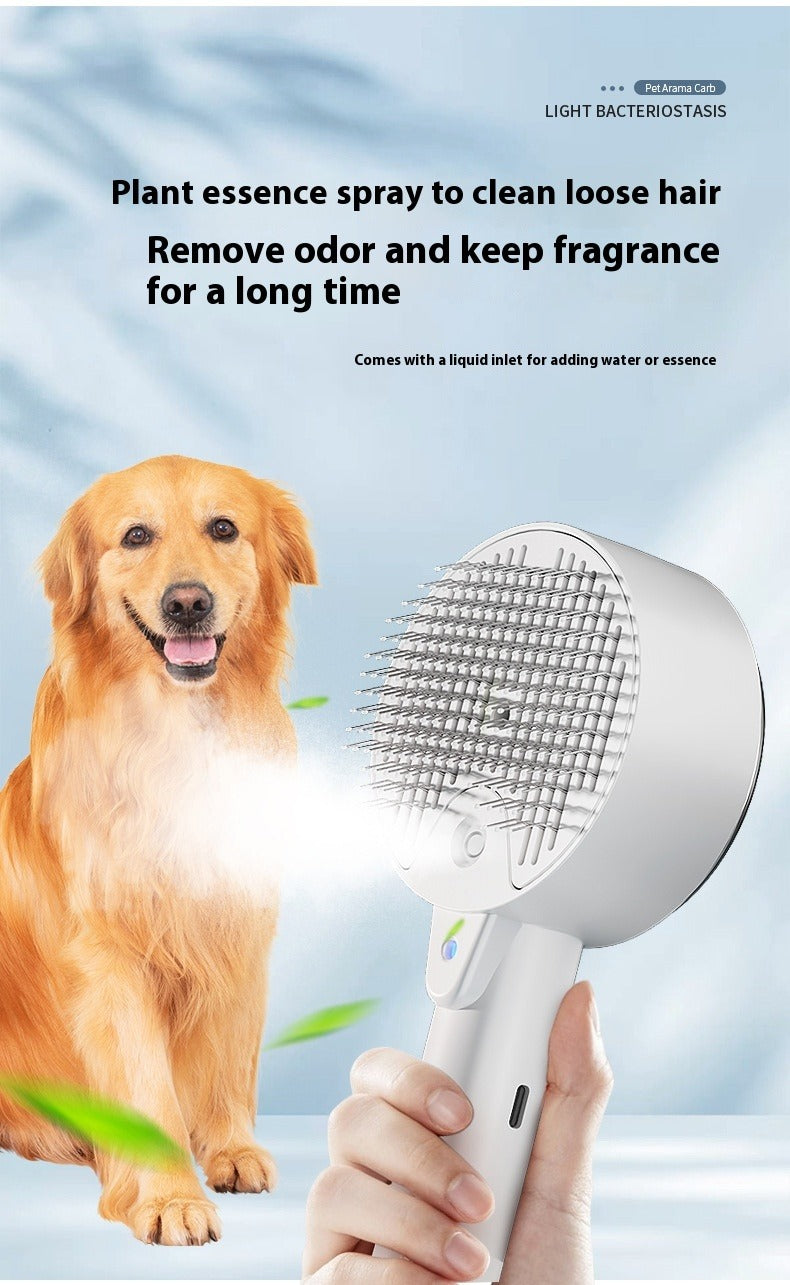 Pet UV Sterilization Spray Grooming Comb