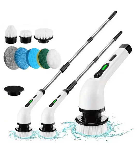 Electric Cleaning Brush JY-6010 – Cordless Scrubber with 6 Brush Heads