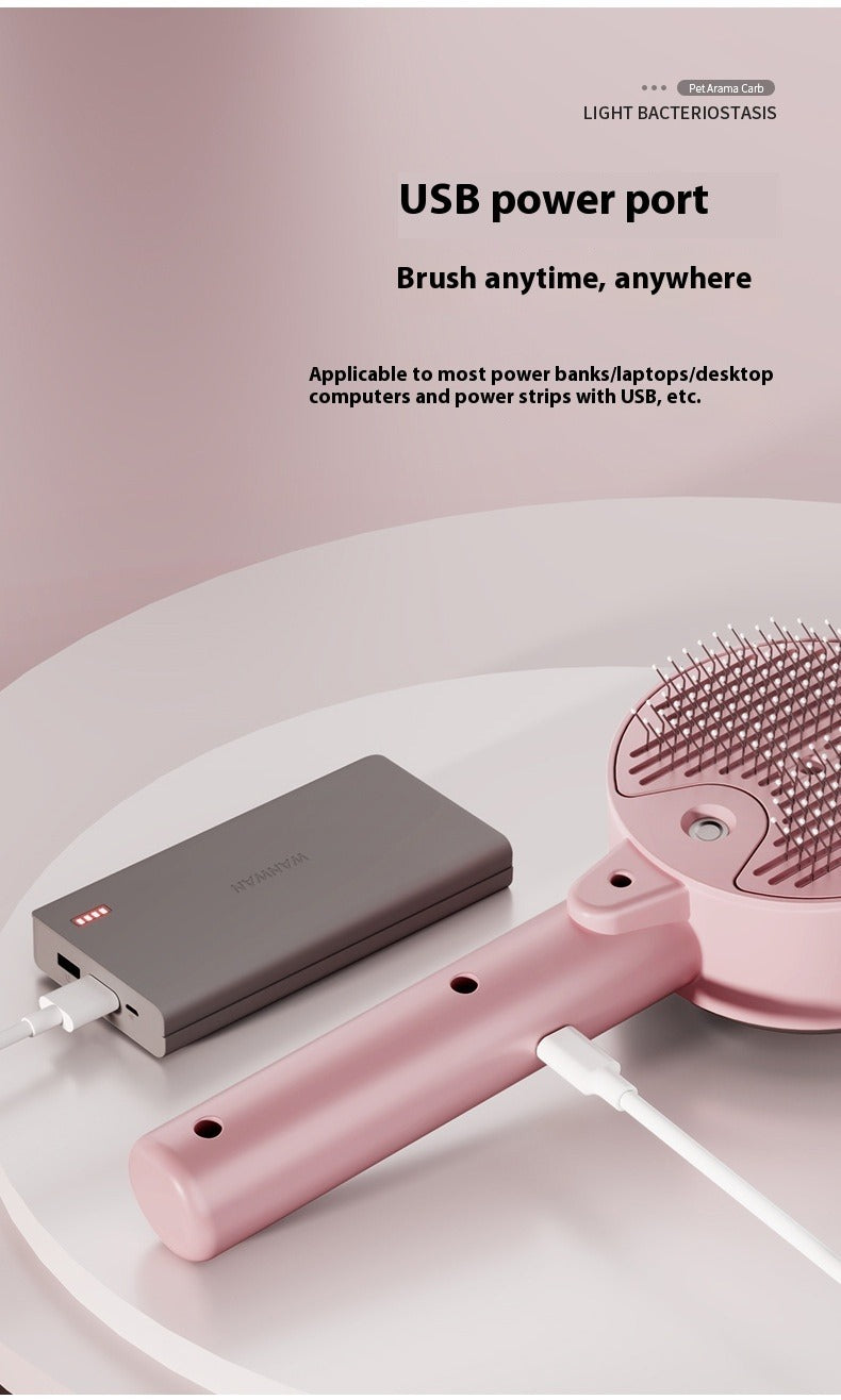 Pet UV Sterilization Spray Grooming Comb