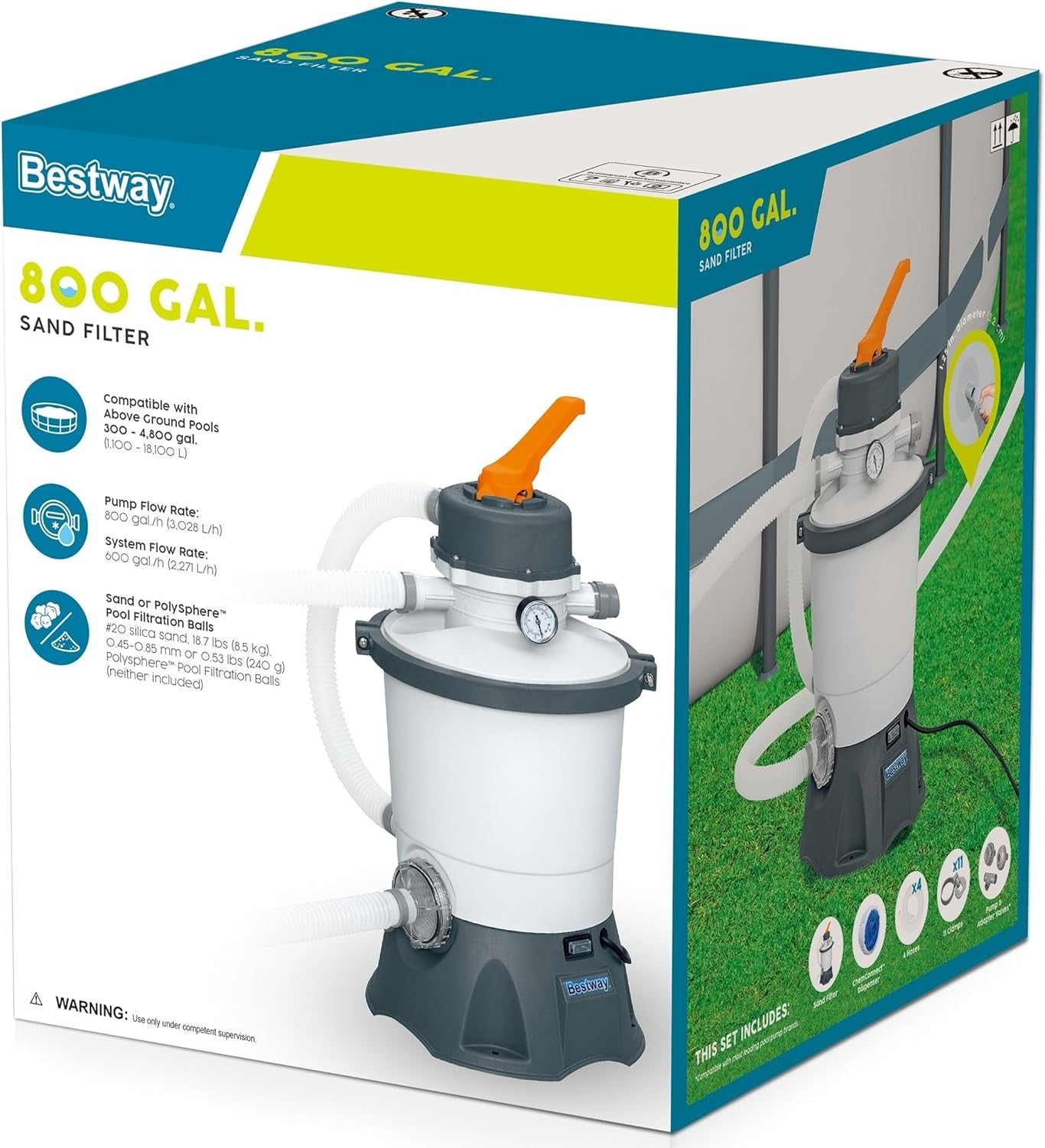 Bestway FlowClear™ Polysphere™ Pool & Spa Water Filter – 500g