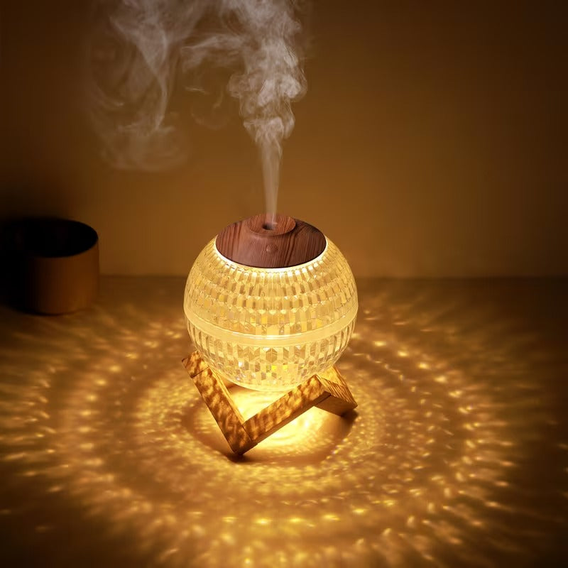 Household Bedroom Crystal Ball Humidifier Desktop – Atmosphere Night Light