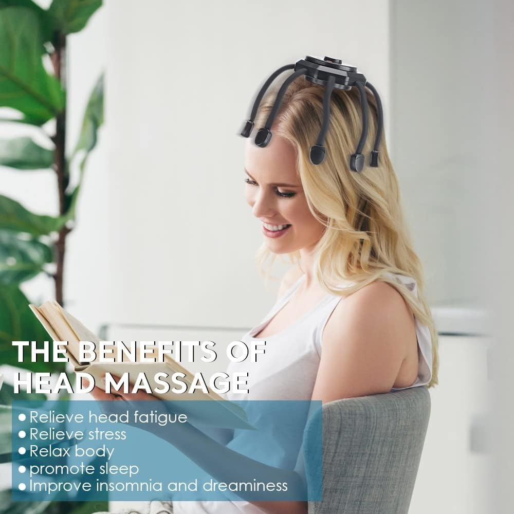 Scalp Massager – Electric Head Massager for Stress Relief & Relaxation