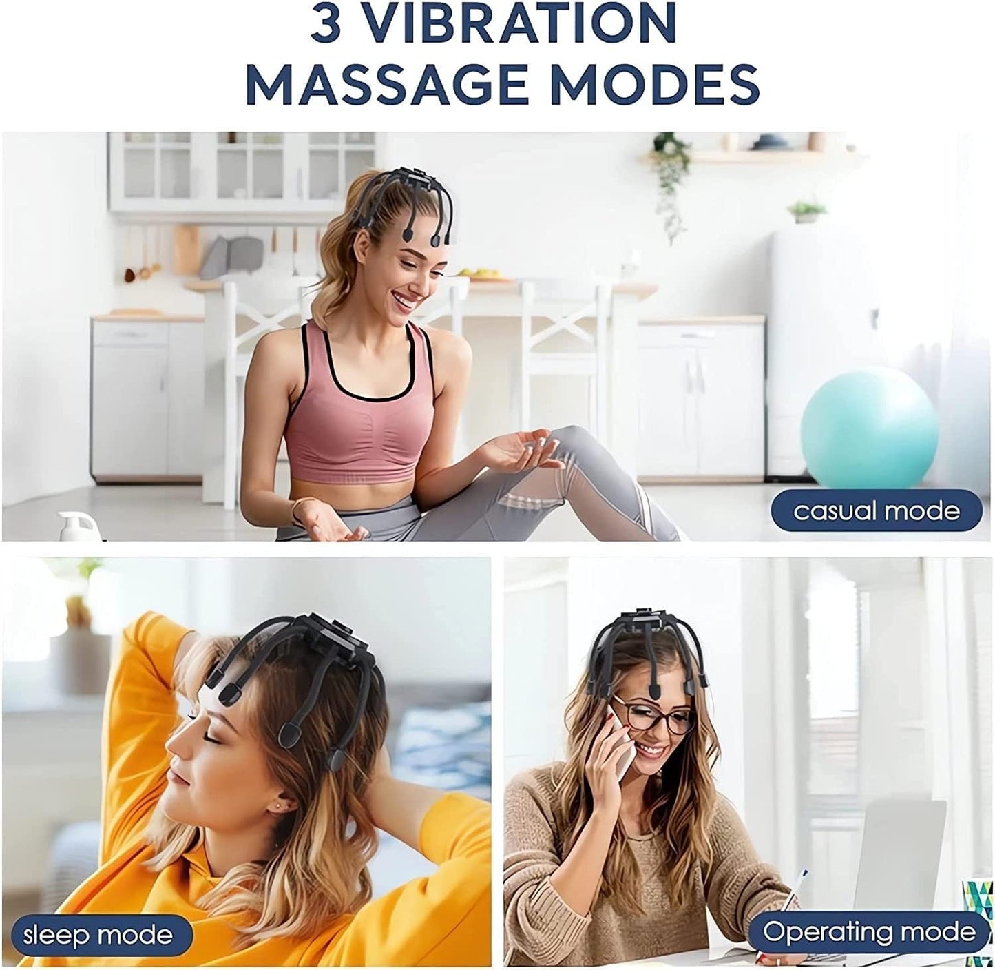 Scalp Massager – Electric Head Massager for Stress Relief & Relaxation