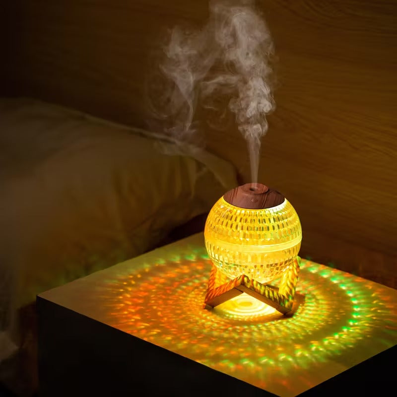Household Bedroom Crystal Ball Humidifier Desktop – Atmosphere Night Light