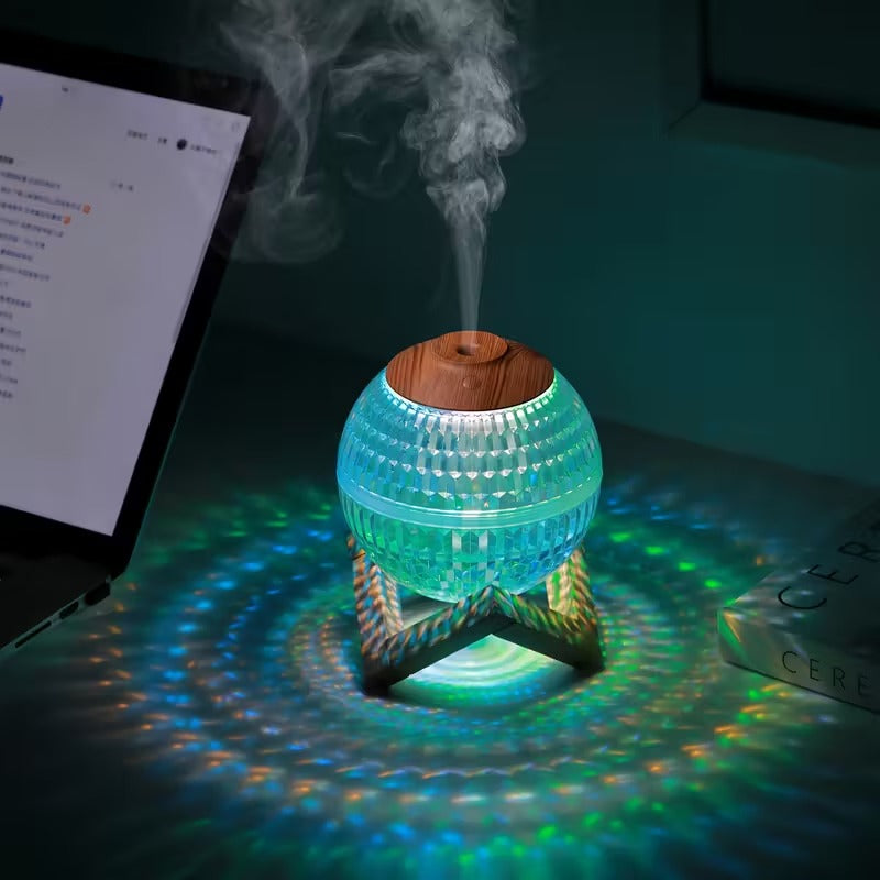Household Bedroom Crystal Ball Humidifier Desktop – Atmosphere Night Light