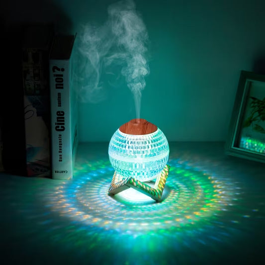 Household Bedroom Crystal Ball Humidifier Desktop – Atmosphere Night Light