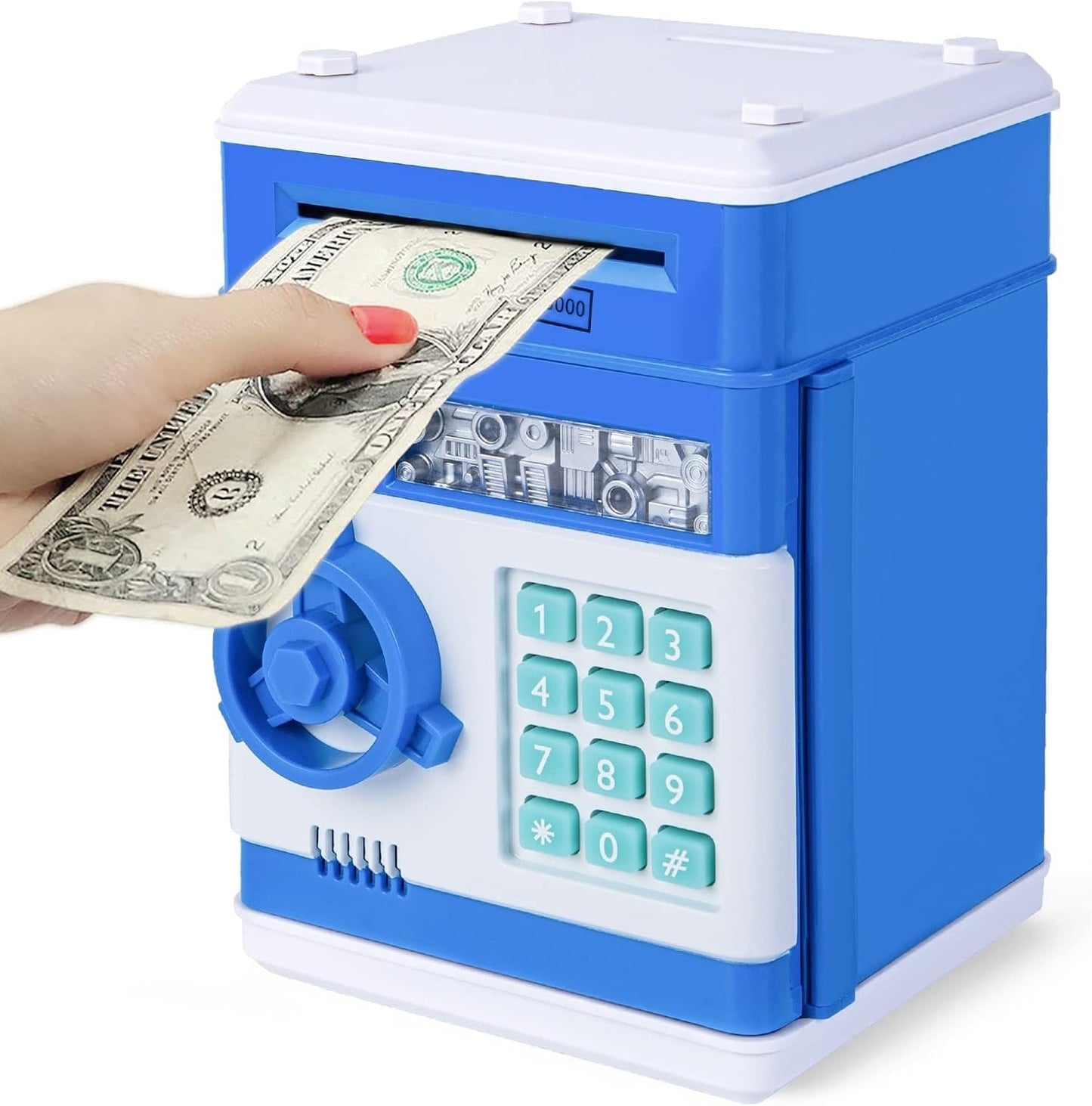 Trolley Case Electronic Piggy Bank – Kids ATM Money Box with Password & Music