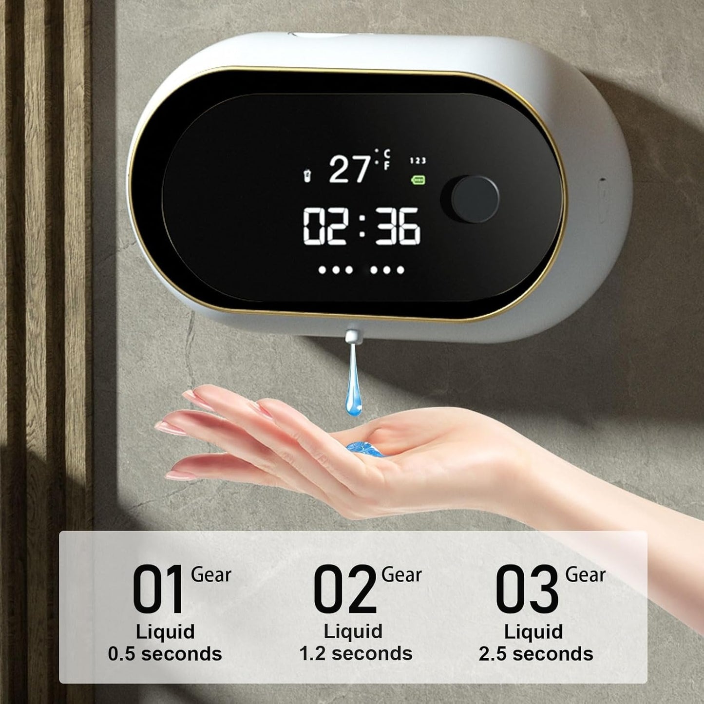 Automatic Hand Sanitizer Soap Dispenser – Wall Mounted USB Foam