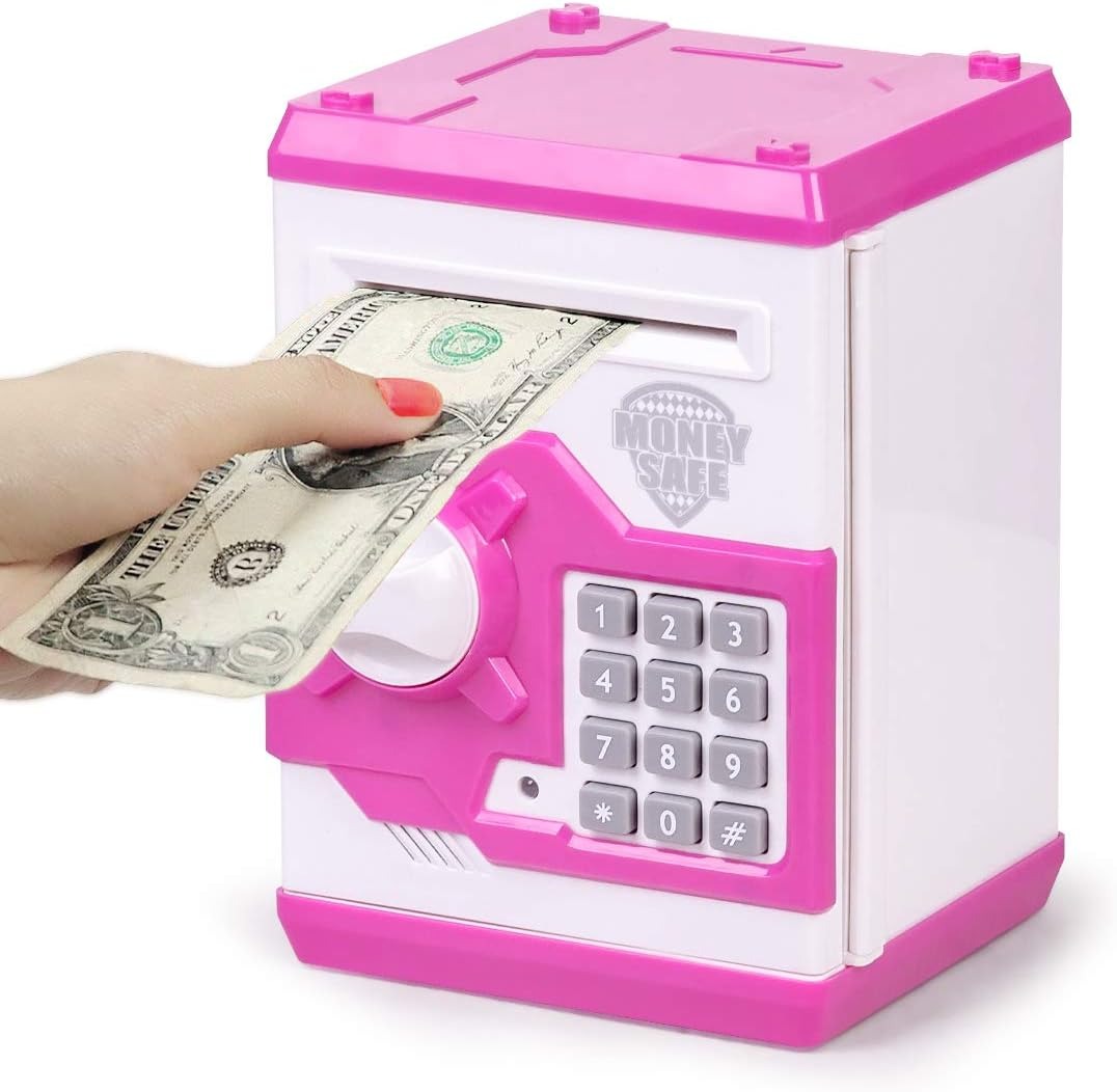 Trolley Case Electronic Piggy Bank – Kids ATM Money Box with Password & Music