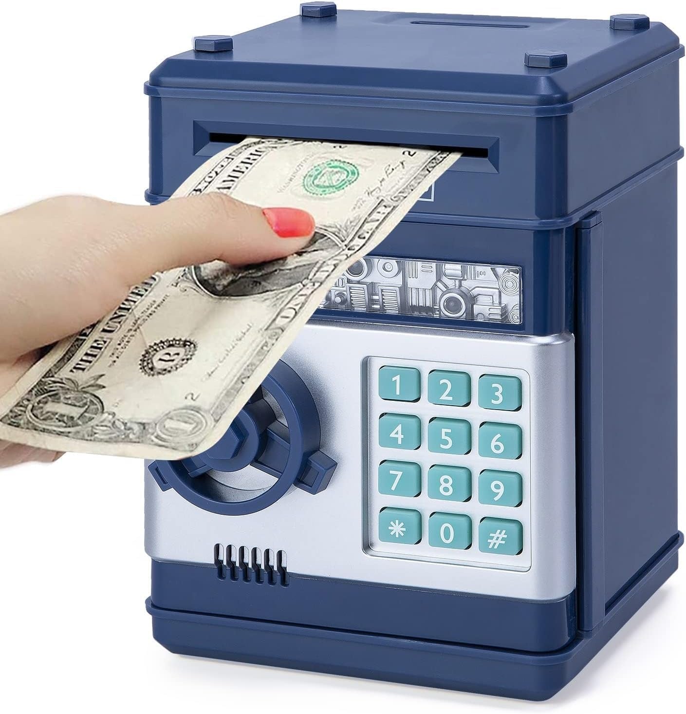 Trolley Case Electronic Piggy Bank – Kids ATM Money Box with Password & Music