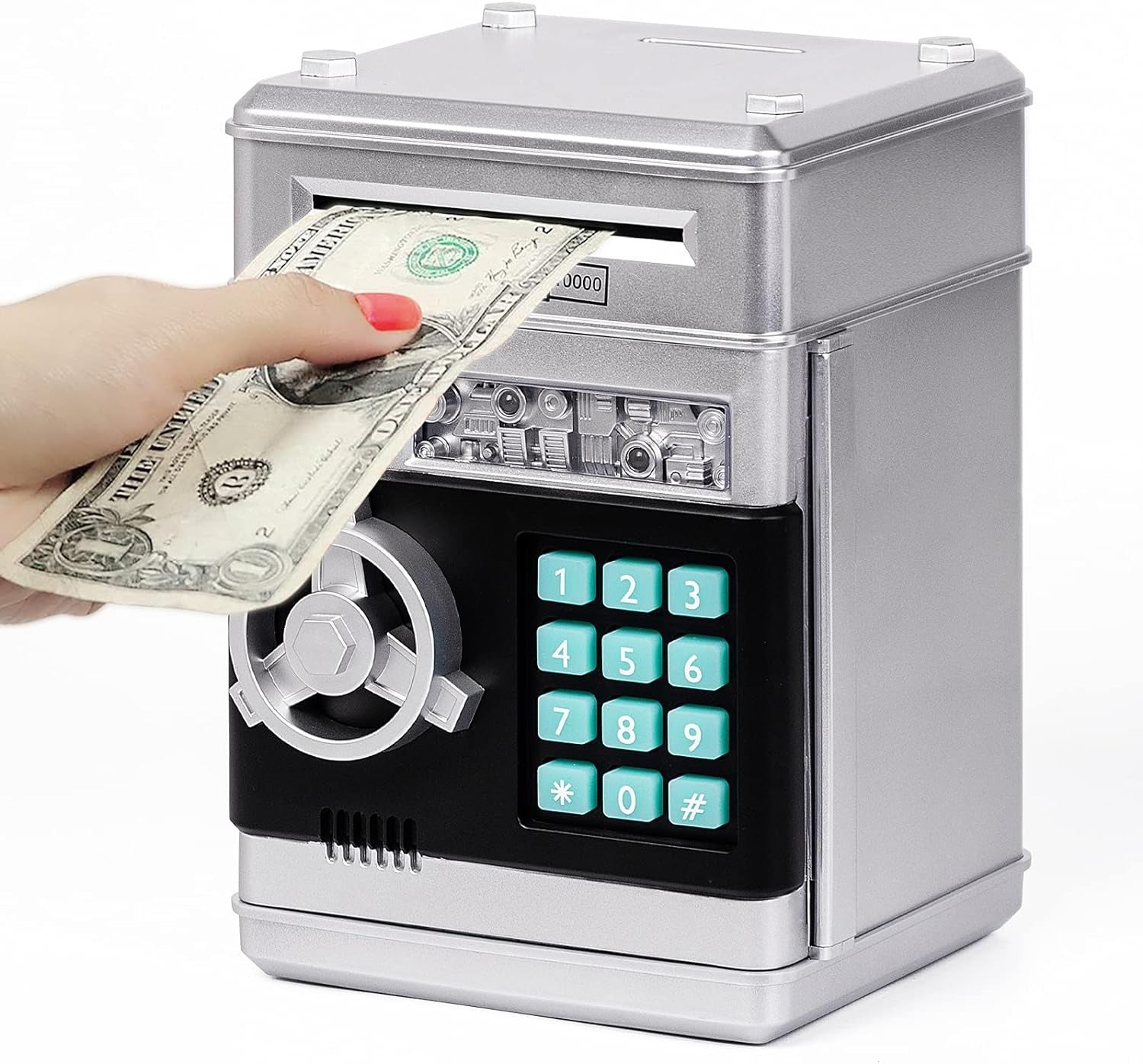 Trolley Case Electronic Piggy Bank – Kids ATM Money Box with Password & Music