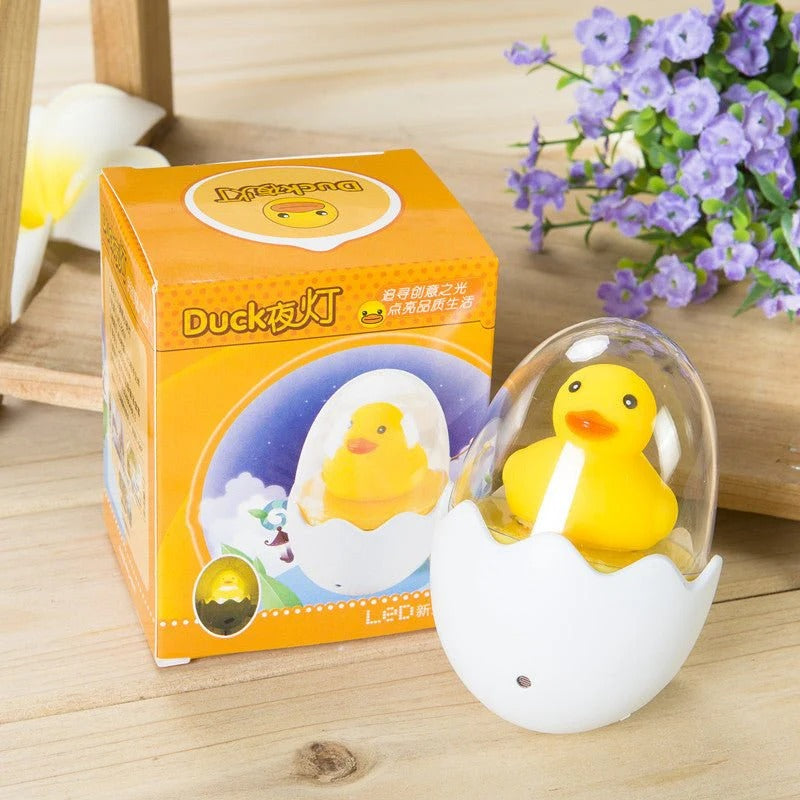 Duck Shape LED Sensor Night Light – Cute Auto Light Control Lamp for Kids & Home