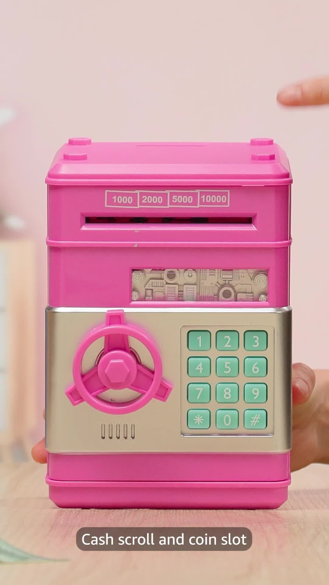Trolley Case Electronic Piggy Bank – Kids ATM Money Box with Password & Music