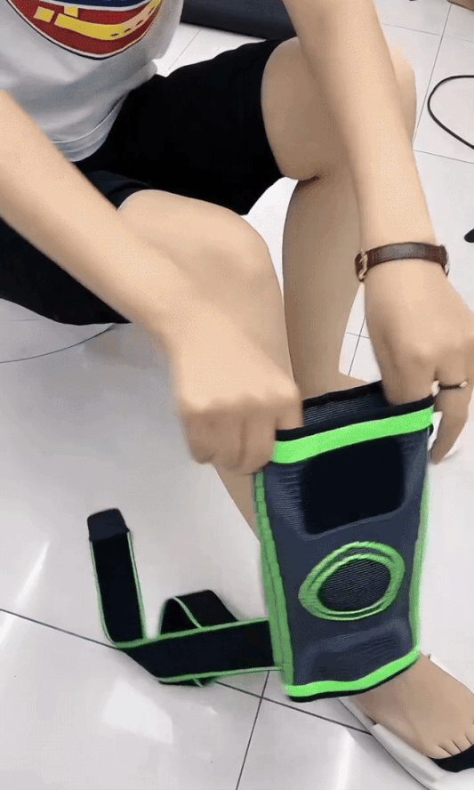 Black Knee Support Brace – Adjustable Compression Sleeve for Pain Relief & Stability