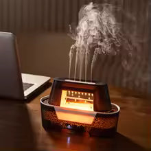 Raindrop Aroma Humidifier – Ultrasonic Diffuser with LED Flame Light