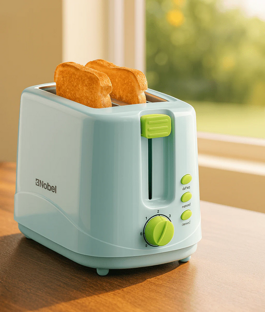 Nobel 2-Slice Toaster – Adjustable Browning Control, Reheat & Defrost