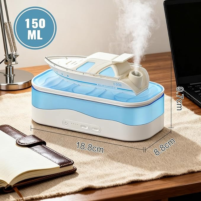 Yacht Aromatherapy Machine – Luxury Aroma Diffuser & Humidifier with LED Lights