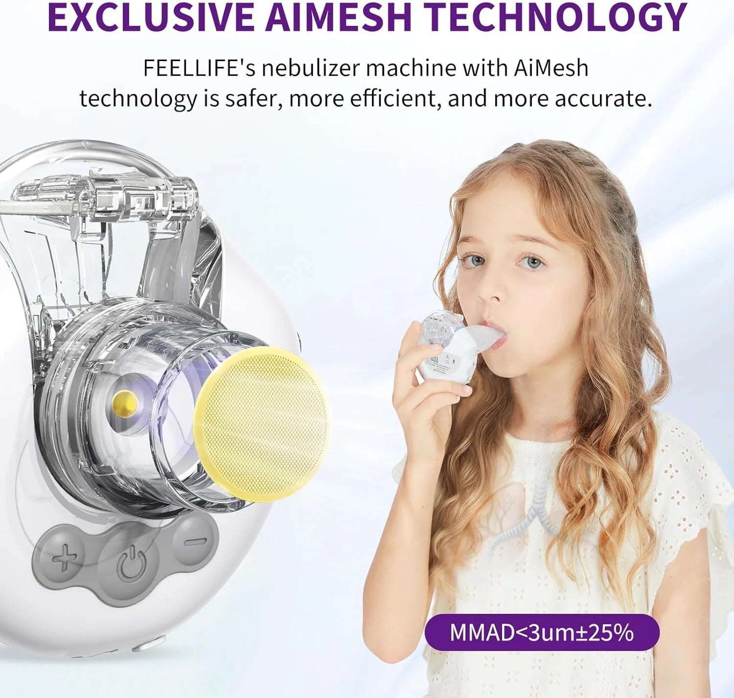 Mesh Nebulizer H315 – Silent USB Nebulizer for Kids & Adults