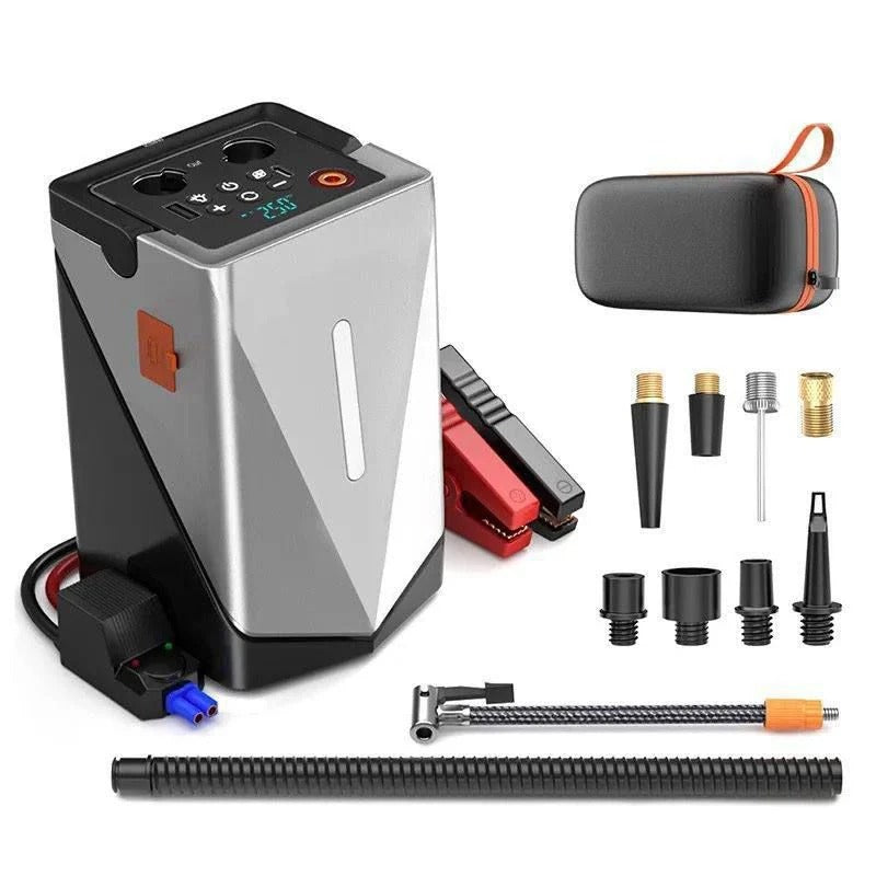 Portable Multi-Function Car Jump Starter & Air Blast Machine