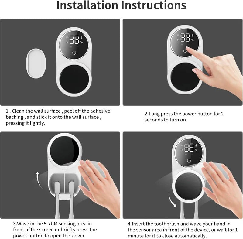 Double Automatic Sensing Toothbrush Disinfection Box
