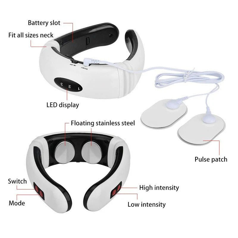Smart Electric Neck Massager – EMS Pain Relief & Cervical Therapy Device