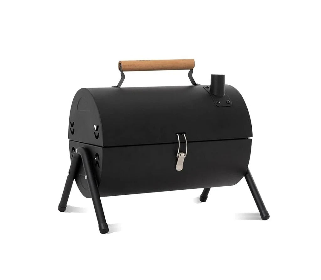 GrillMate Combo BBQ & Hob — Portable Charcoal Grill with Side Burner