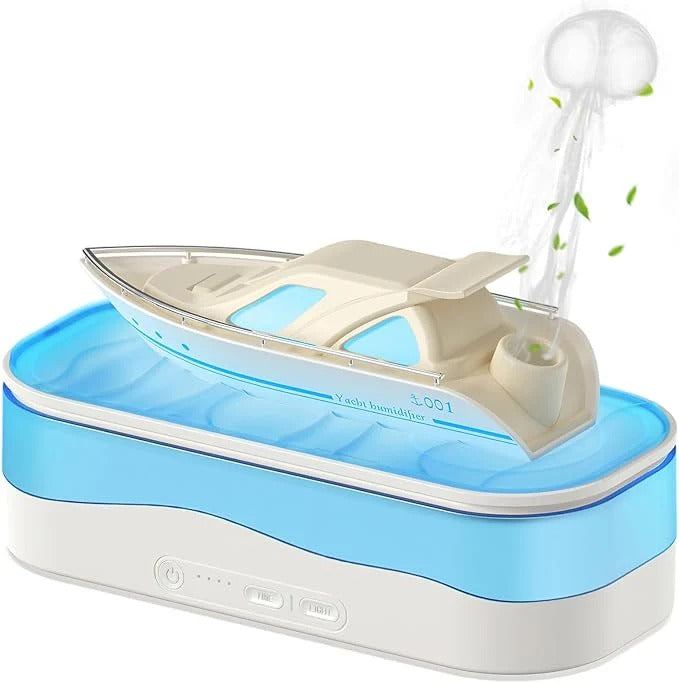 Yacht Aromatherapy Machine – Luxury Aroma Diffuser & Humidifier with LED Lights