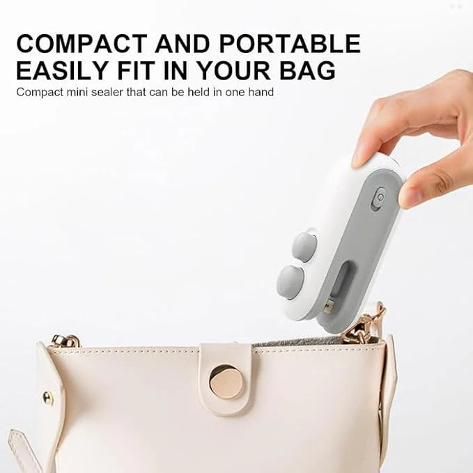 Portable Mini Sealing Machine – USB Rechargeable Food Bag Sealer